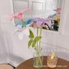 Mão- tecido buquê de lã caseira diy acabado de malha lírio acabado buquê de presente de flor para namorada