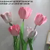 Flores de Tulipán Artificiales Grandes Hechas de Eva, Impermeables para Decoración de Escenas Exteriores, Flores Falsas para Exhibición en Centros Comerciales, Flores Artificiales de Eva