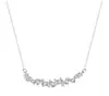 Collar de Rueda de la Fortuna Flor de Glicinia de Plata Pura para Niñas Nicho Versátil Cadena de Clavícula de Gama Alta Joyería al por Mayor Colgante de Flor