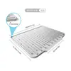 Nuevo producto transfronterizo: Alfombrilla de silicona con pendiente de drenaje para platos, simple alfombrilla aislante térmico para secado de cuencos y platos y filtración de agua