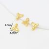 Colgante Pequeño de Ábaco con Carácter de Fortuna de Oro Real Chapado en Oro de 18 Quilates para Joyería DIY, Dijes Pequeños, Aretes, Colgantes para Orejas, Pulseras, Collares D105