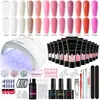 Traje de pegamento para extensión de uñas, arte de uñas, capa selladora con brillo, extensión de cristal, soporte de papel, pegamento sólido para fototerapia, pegamento para modelo, herramienta para arte de uñas