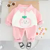 Traje de Primavera y Otoño para Niñas 2025 Nuevo Dibujos Animados Ropa para Bebés y Niños Moda Casual para Bebés Conjunto de Dos Piezas Tendencia