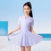 Traje de Banho Infantil 361 Degrees Meninas Peça Única Estilo Saia Tamanhos Médio e Grande Meninas Infantis 2025 Novo Estilo Saia Piscina