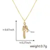 Moda europea y americana caliente lindo pequeño 26 letras colgante incrustado circón nicho viento collar fábrica venta al por mayor venta directa