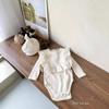 Ropa de una pieza para bebé Ropa para niños Ropa para gatear para bebé Ropa de gofre de manga larga para bebé Ropa de pedo envolvente para recién nacido Ropa de primavera