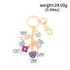 Lujo Ligero Moda Llavero de Cereza Colgante para Bolso Joyería para Bolso de Mujer Exquisito Creativo Llavero de Cereza para Coche