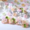Decorações Populares para Unhas Degradê Rosa Acessórios de Camélia em Resina Acessórios para Exibição de Nail Art DIY