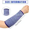 Mangas para Brazo y Muñeca Resistentes a Cortes de HPPE en Stock, Nivel 5 de Protección contra Cortes, Anti-Rayaduras con Agujero para Pulgar, Protección Engrosada