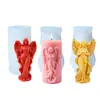Adornos de Ángel de Rodillas, Molde de Silicona para Velas de Angelito, Piedra Aromática Vintage DIY, Molde de Yeso para Aromaterapia