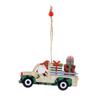 Nuevas Decoraciones Navideñas Adornos Colgantes para Árbol de Navidad Coche de Madera Pintado Colgante de Anciano sin Rostro Colgante de Madera Decorativo
