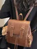 Mochila Casual de Grande Capacidade Estilo Coreano para Mulheres 2025 Nova Mochila Escolar para Estudantes Estilo Universitário Simples e Fashionável Mochila de Viagem