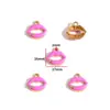 Accesorios de Joyería de Aleación para Hacer Manualidades con Forma de Gota de Aceite Bolsita de Maquillaje para Niñas Accesorios de Tacones Altos Pulsera Pendientes Colgante W507