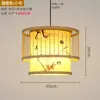 Novo lustre de bambu estilo chinês para pousadas, balcões de bar, salas de chá criativas e únicas, restaurantes de hot pot e salões de jantar; Luminárias de lanterna de bambu estilo chinês