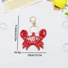 Pegatinas de Tela Bordadas con Cuentas Hechas a Mano Accesorios de Flor Adaptador de Llavero de Cangrejo Limón Accesorios para Bolsas Pegatinas de Parche