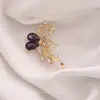 Broche de Espiga de Trigo Dorado Mate para Ramillete Traje Accesorios Versátiles de Alta Gama Pin Fijo Anti-Exposición Personalizados para Mujer