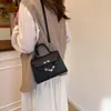 Colección Otoño 2026: Bolso nuevo, simple y moderno para mujer, con un diseño retro de moda, alto atractivo estético y un estilo versátil de hombro/cruzado en forma de cuadrado pequeño