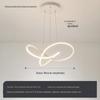 Lustre de Sala de Jantar Moderno Simples Nórdico Minimalista Linha em Forma de Sala de Estar Iluminação de Quarto Modelo de Escritório Lâmpadas de Quarto