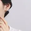Pendientes de estrella hueca para mujer plata de ley 925 simples versátiles ins pendientes de estrella cruzada tendencia joyería de oreja personalizada temperamento