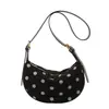 Bolso Cruzado de Moda Estilo Coreano Lunares Ins 2026 Otoño Invierno Nuevo Simple para el Trabajo y el Viaje Bolso de Hombro de Moda tipo Dumpling