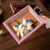 Marco de Fotos Estéreo Hueco de Especímenes DIY Hecho a Mano Papel Mesa Planta Concha en Relieve Arcilla Flor Seca Marco de Conservación