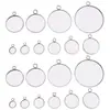 Gema de Tiempo Base de Acero Inoxidable Base Redonda Colgante Pequeño Soldado Bucle Único Diámetro Interior 6-30mm Accesorios para Joyería DIY