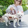 Bolsa transportadora para gato y perro, bolsa portátil transpirable para correa de perro pequeño para exteriores, bolso de hombro único, correa cruzada, ligera y conveniente para salir
