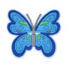 Amuletos para zapatos tipo zueco en tonos azules, hebillas para zapatos de flor de patineta oceánica de dibujos animados, hebillas decorativas para bricolaje, caucho blando de PVC, exclusivamente para ventas transfronterizas