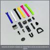 Acessórios de moldagem por injeção de roupas dez anos de fábrica PVC cap corda fivela cola flexível snap jaqueta acessórios corda elástica Bell