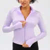 Chaqueta de Yoga Popular Transfronteriza con Cremallera Cárdigan de Color Contrastante de Manga Larga Chaqueta de Yoga Tops Deportivos para Mujer Ropa de Yoga para Mujer