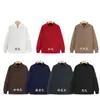 Suéter de Cuello Alto para Otoño e Invierno Estampado Personalizado con Logo Color Sólido Chaqueta Deportiva Manga Larga Ropa de Pareja para Clase Ropa de Grupo Suéter Personalizado