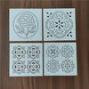 Plantilla de bordado de espina tamaño de plantilla 12cm flor creativa rosa posavasos tapete para té dibujo plantilla suave