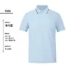 Camisa Polo Masculina de Verão de Alta Qualidade para Negócios Manga Curta Roupa Corporativa para Trabalho Logo Personalizado Gola Polo Camiseta de Manga Curta Bordado