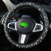 Nueva funda para volante de coche primavera y verano taladrado incrustado de diamantes completo sin anillo interior funda para volante transfronteriza Amazon