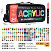 Marcador de Acrílico Líquido Directo Guangna 8101 con Punta Suave para Pintura y Graffiti, Bolígrafo de Dibujo de Colores a Base de Agua para Estudiantes