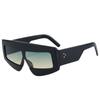 Nuevas Gafas de Sol Futuristas con Marco Grande, Gafas de Forma Cóncava Irregular, Gafas de Sol Hip-Hop Rap Callejero Europeo y Americano