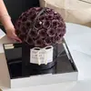2024 Venda Quente Transfronteiriça Molho de Ameixa Roxa Flor Rosa Eterna Balde de Abraço buquê Presente de Dia dos Namorados Flores Secas Atacado
