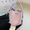 Bolso de Mano de Moda Transfronterizo, Color Sólido, Nuevo Estilo 2026, Bolso de Hombro Cruzado Fresco y Sencillo de Estilo Francés, Bolso Cubo de Moda de Alta Venta