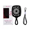 Peine de Pelo Esponjoso Estilo Transfronterizo, Peine Peinador Pequeño Portátil, Peine Multifuncional Hueco para Rizos y Ondas