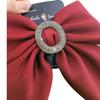 Loja de fábrica novos acessórios para o cabelo atacado cetim diamante- embutido cabeça traseira cortina grande arco hairpin top clipe