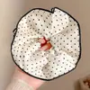 Goma para el pelo de encaje francés, un accesorio para el cabello de alta gama para mujer, perfecto para crear un moño o una cola de caballo elegante. Es un coletero delicado y elegante, disponible en tamaño grande