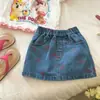 Timo roupas infantis femininas saias femininas roupas de verão saias curtas infantis estilosas da moda bordado de desenho animado saias jeans para bebês