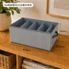 Serie de cajas de almacenamiento para ropa interior y ropa, tela no tejida, cajas organizadoras multitaladro, contenedores de almacenamiento para armario de dormitorio