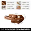 Sofá de Cuero con Cera de Aceite para Viento Usado Marco de Madera Maciza Duradero Versión Doble Cojines del Asiento Rellenos Sala de Estar del Hogar Sofá Recto