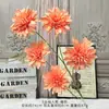 5 Cabezas de Cactus Artificiales Ramo Falso, Flores Artificiales de Seda para Arreglo de Piso de Boda, Flores de Plástico, Decoración de Boda de Alta Gama