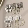 Mini Ganchos Adhesivos Sin Marca para Gabinetes de Espejo de Baño, Puertas, Ganchos de Pared para Joyería, Ganchos de Almacenamiento Sin Taladro