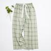 Calça de Pijama de Algodão e Seda com 45 Fios para Verão, Calça Larga de Nove Pontos para Mulheres, Fina, Plus Size, Modelagem Solta para Ar Condicionado, Calça de Praia, Respirável e Fresca