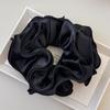 Lazo para el pelo con forma de anillo de salchicha, encaje de hongo satinado texturizado de alta gama, accesorios para el pelo, diadema de encaje, diadema estilo coreano