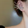 Pinzas para Orejas con Forma de Corazón de Circonita Estilo Coreano Ins para Mujeres Sin Perforaciones, Brazaletes para Orejas de Moda Personalizados Estilo Ins, Pendientes de Lujo Ligero de Gama Alta