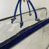 Bolsa Transparente de PVC con Refuerzo de Alambre, Bolsa para Guardar Cojines de Textiles para el Hogar, Colchas, Mantas, Bolsa de Mano de Plástico Tridimensional con Cierre
